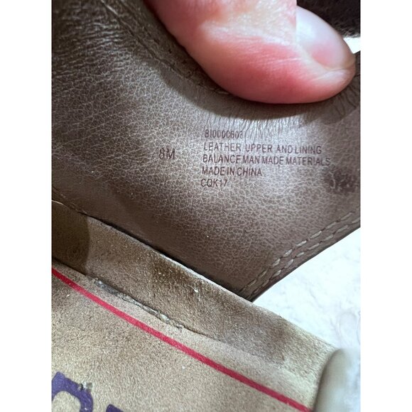 Bionica Metallic Leather Ossipee slingback Sandals women size 8M - Picture 6 of 8